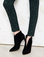 Sandy Printed Skinny Chino Trousers - Green Leo - Women