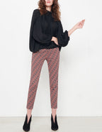 Pantalon Chino Skinny Sandy Printed - Red Tiles - Femme