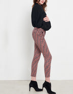 Pantalon Chino Skinny Sandy Printed - Red Tiles - Femme
