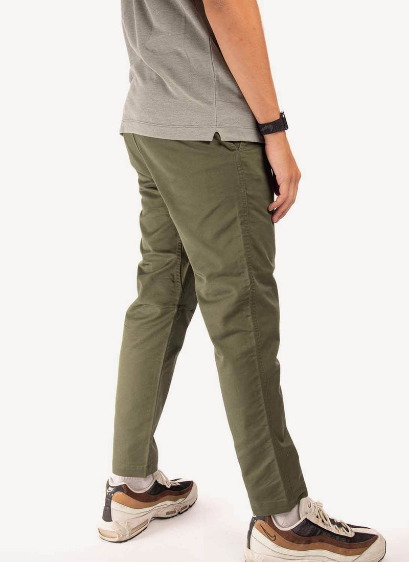 Woolrich - Pantalon Chino Stand Trek Taperd - Dark Green - Homme