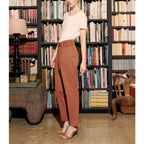 Highwaist Avacolor Cigarette Trousers - Fired Brick