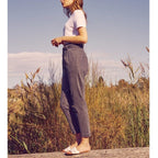 Pantalón Ava de talle alto pitillo - Gris denim - Mujer
