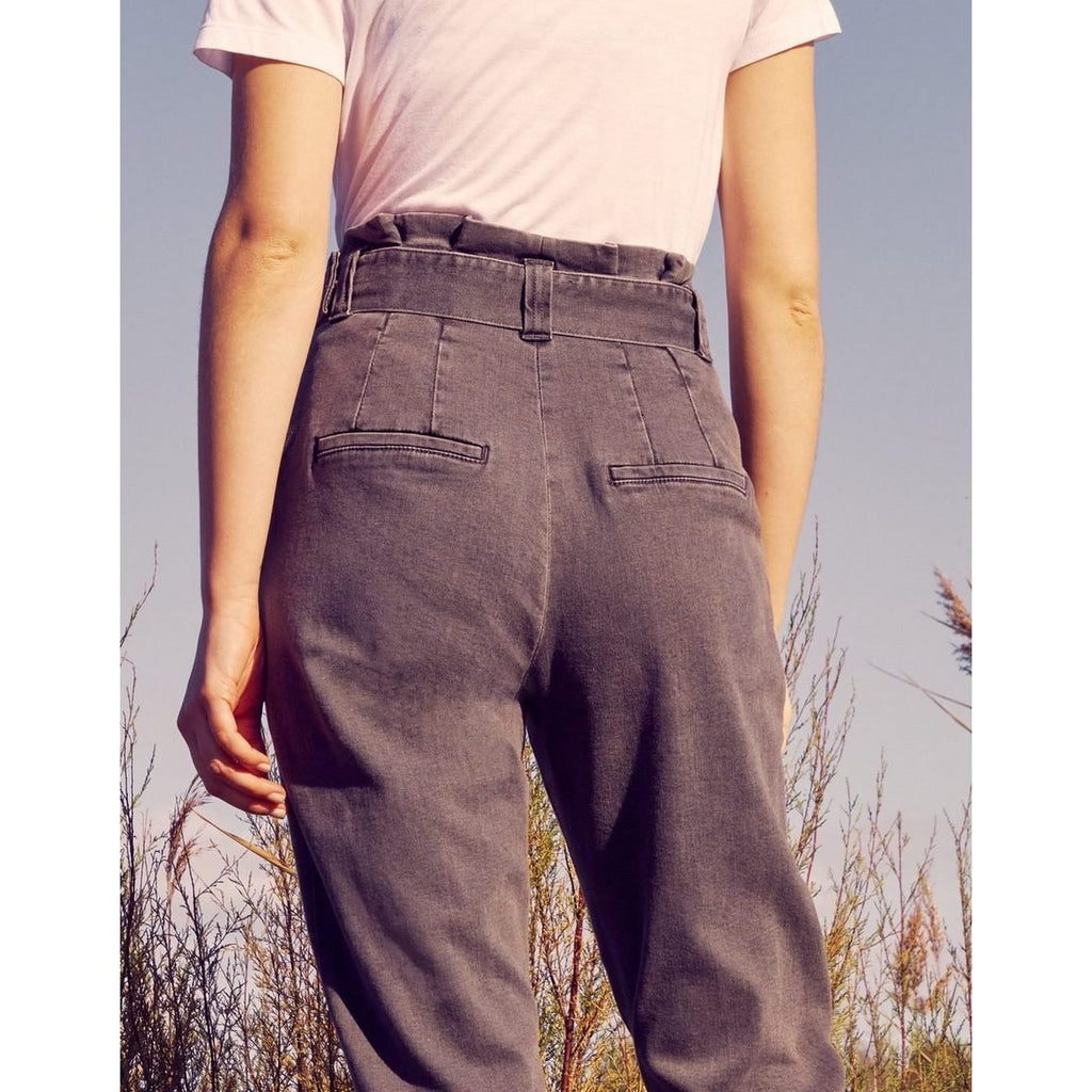 Pantalón Ava de talle alto pitillo - Gris denim - Mujer