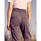 Pantalón Ava de talle alto pitillo - Gris denim - Mujer