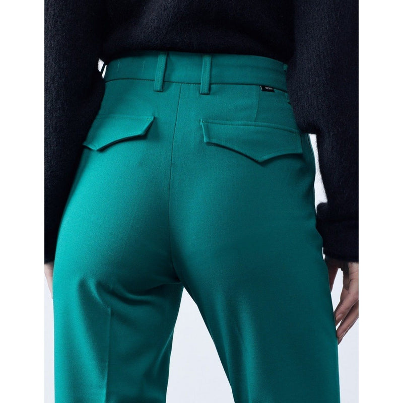 Pantalón pitillo Highwaist London Color - Verde esmeralda - Mujer