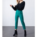 Pantalon Cigarette Highwaist London Color - Emerald Green - Femme