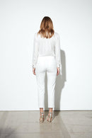 Pantalon Cigarette Leandro - White - Femme