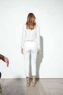 Pantalon Cigarette Leandro - White - Femme