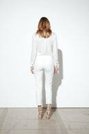 Pantalon Cigarette Leandro - White - Femme