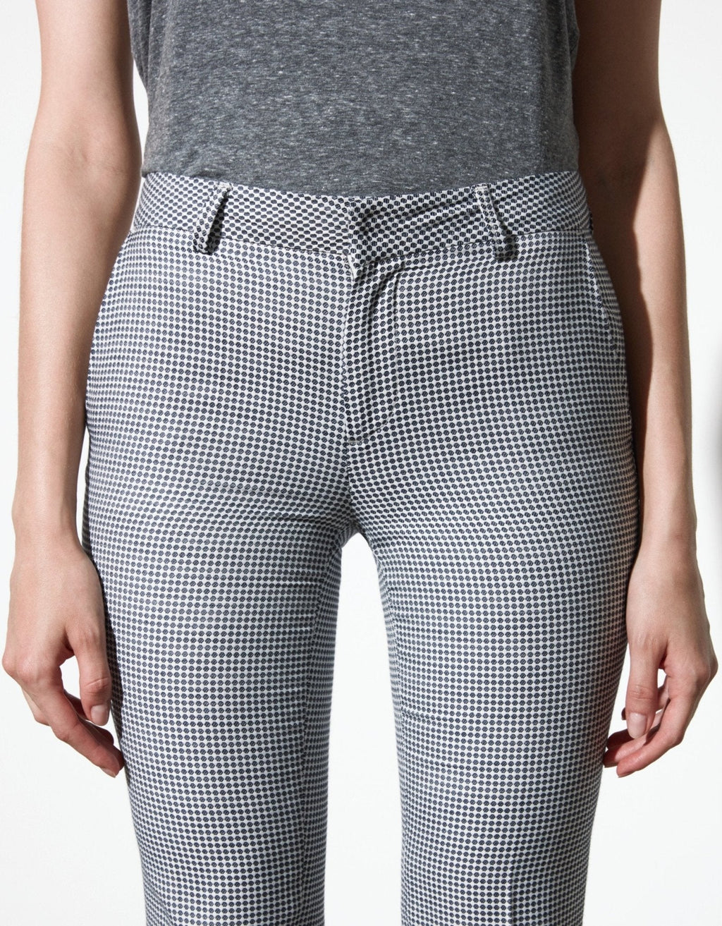 Cigarette Trouser Liv Fancy - Blue Geo - Women