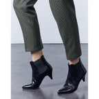 Reiko - Liv Fancy Cigarette Trousers - Khaki Diamond - Women