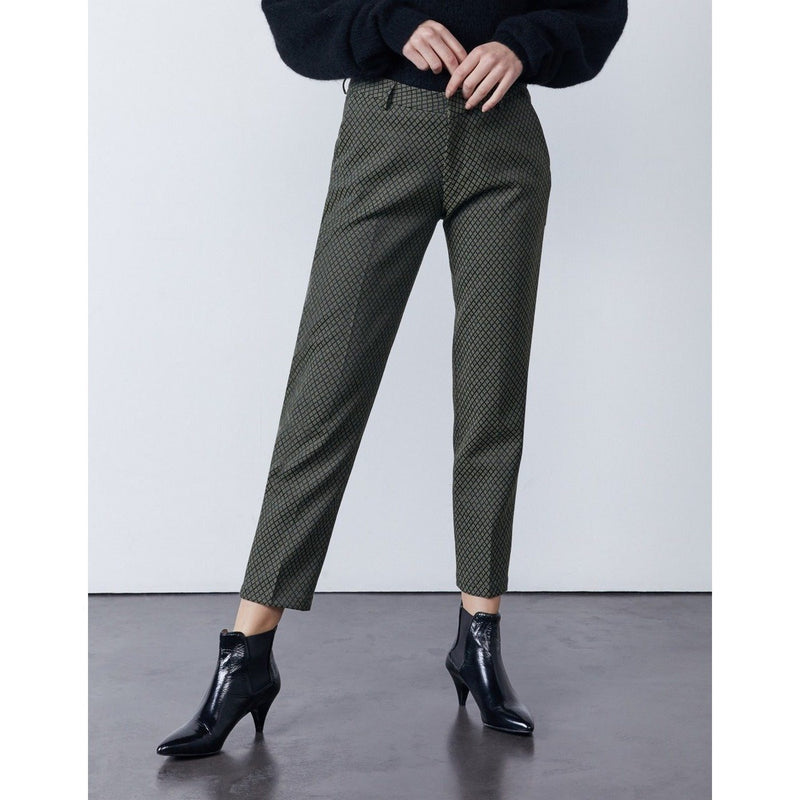 Reiko - Pantalon Cigarette Liv Fancy - Kaki Diamond - Femme