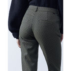 Reiko - Liv Fancy Cigarette Trousers - Khaki Diamond - Women