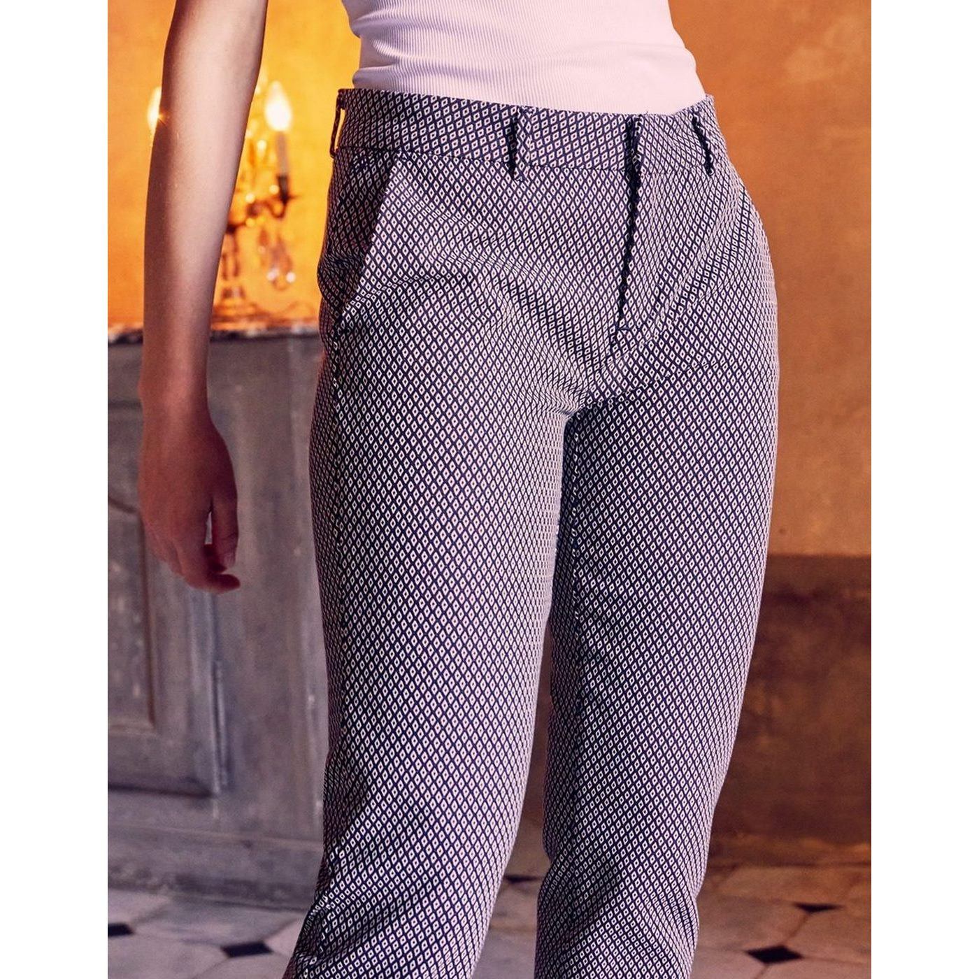 Pantalon Cigarette Liv Fancy - Red Diamond - Femme