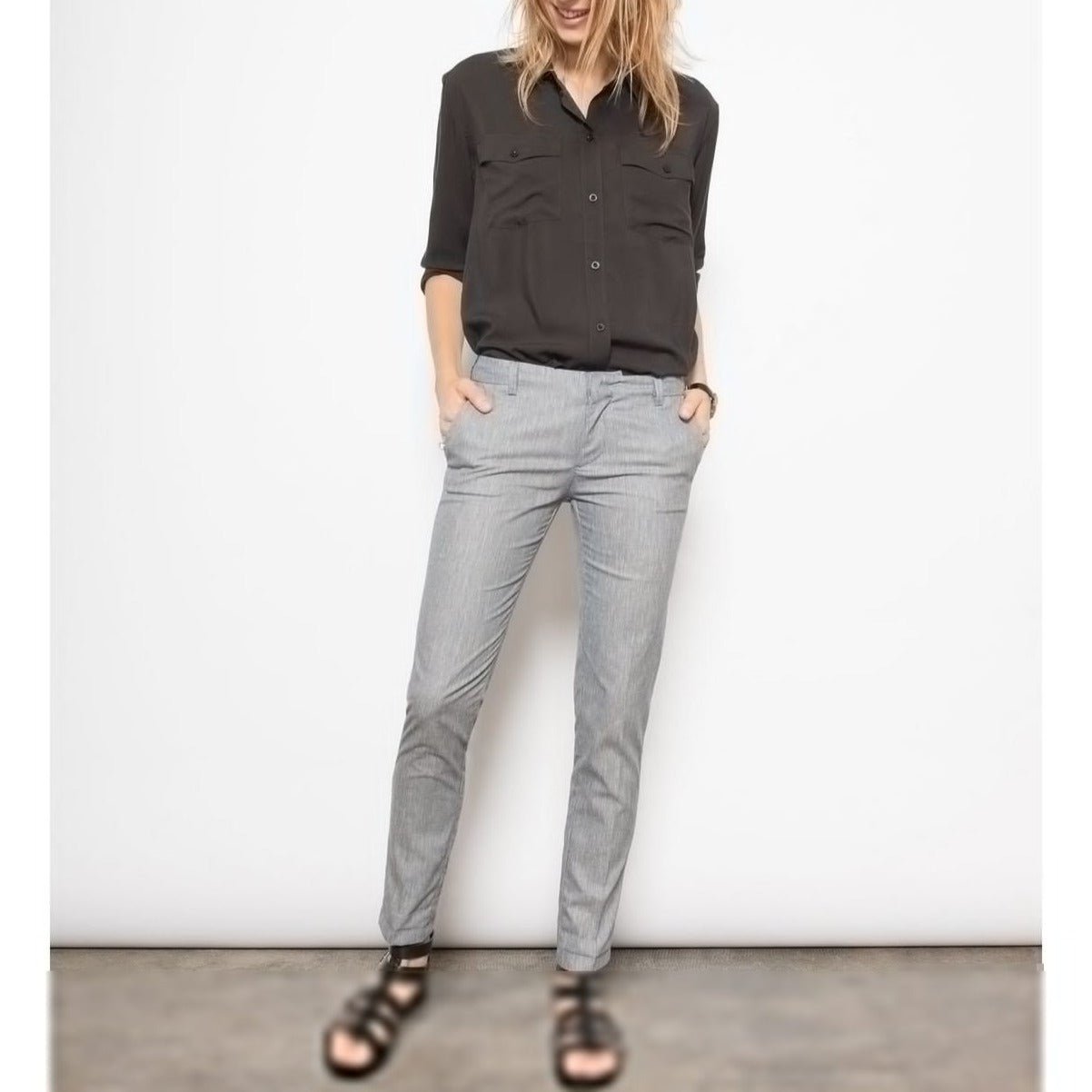 Cigarette Trouser Lizzy - Marl