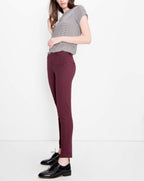 Lizzy Color Cigarette Trousers - Dark Burgundy - Women