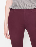 Lizzy Color Cigarette Trousers - Dark Burgundy - Women
