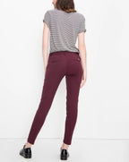 Lizzy Color Cigarette Trousers - Dark Burgundy - Women