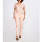 Lizzy Color Cigarette Trousers - Cloud Pink