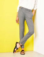 Pantalón cigarette Lizzy Fancy Black Mesh - Mujer