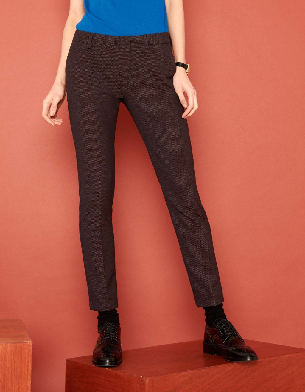 Pantalon Cigarette Lizzy Fancy - Copper Dots - Femme