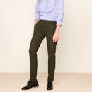 Pantalones pitillo en color verde baya de cigarrillo Lizzy Fancy - Mujer