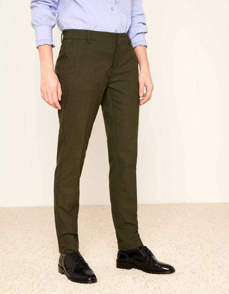 Pantalones Fancy Lizzy Cigarrillos - Verde Baya - Mujer