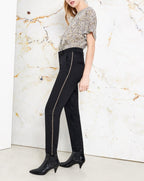 Lizzy Fancy Cigarette Trouser - Herring Black - Women