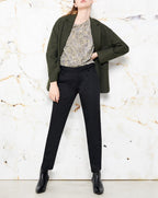 Lizzy Fancy Cigarette Trouser - Herring Black - Women
