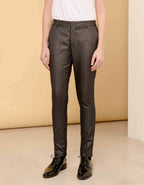 Lizzy Fancy Cigarette Trousers - Metallic Black