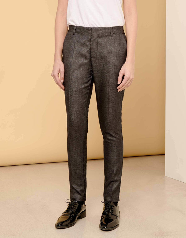 Pantalon Cigarette Lizzy Fancy - Metallic Black