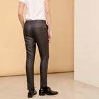 Lizzy Fancy Cigarette Trousers - Metallic Black
