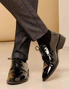 Lizzy Fancy Cigarette Trousers - Metallic Black