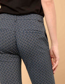 Pantalones fluidos en azul marino Fancy de Cigarrillo Lizzy