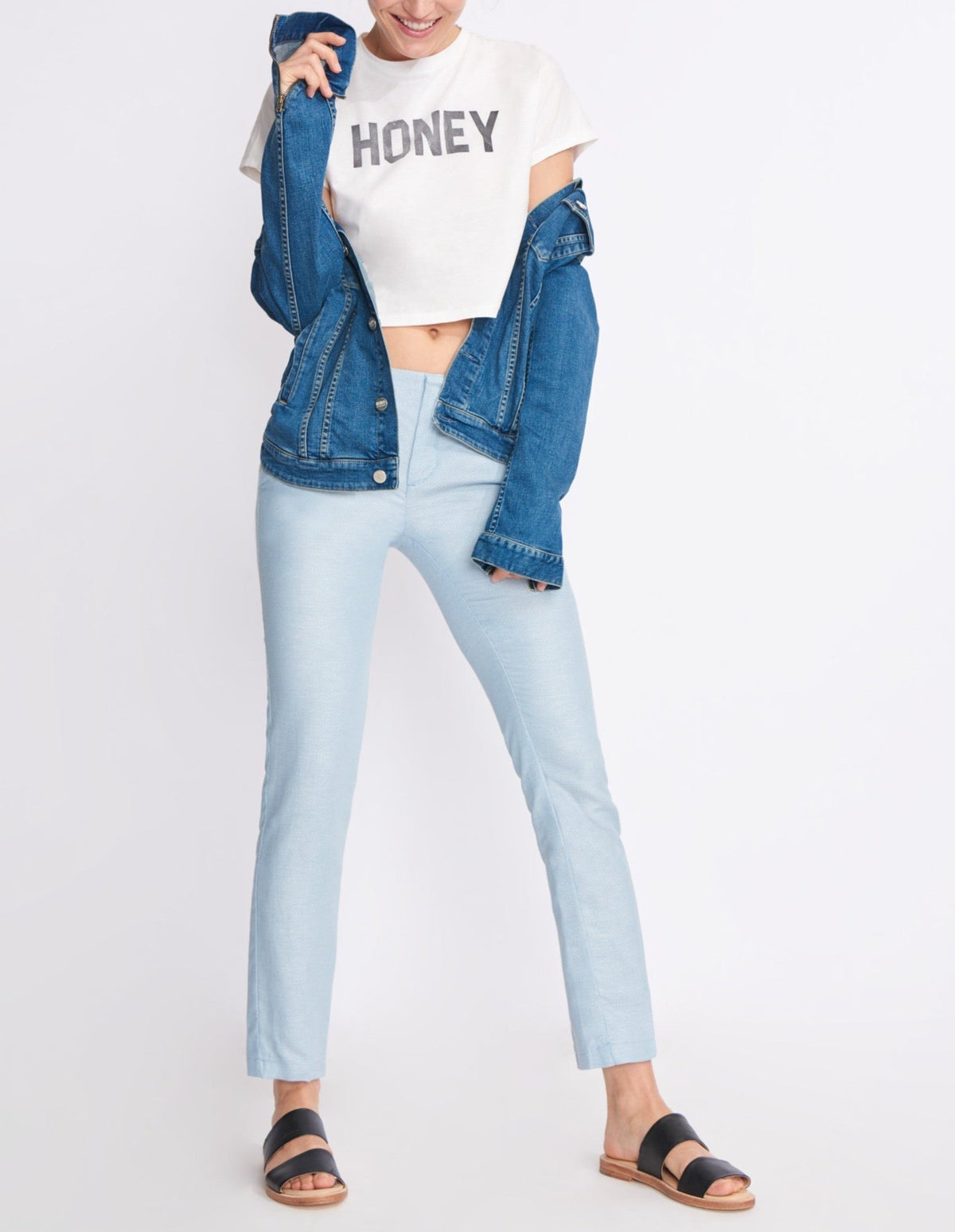 Pantaloni a sigaretta Lizzy Fancy - Oceano - Donna