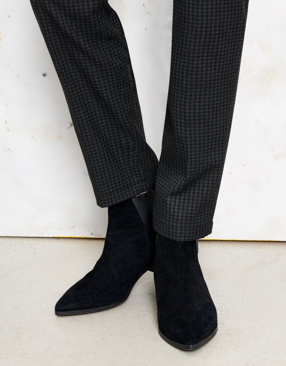 Pantalon Cigarette Lizzy Fancy Ribbon - Grey Check - Femme