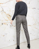 Pantalones Fancy cigarrillos Lizzy - Pata de gallo plateada - Mujer