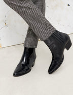 Lizzy Fancy Cigarette Trousers - Silver Houndstooth - Women