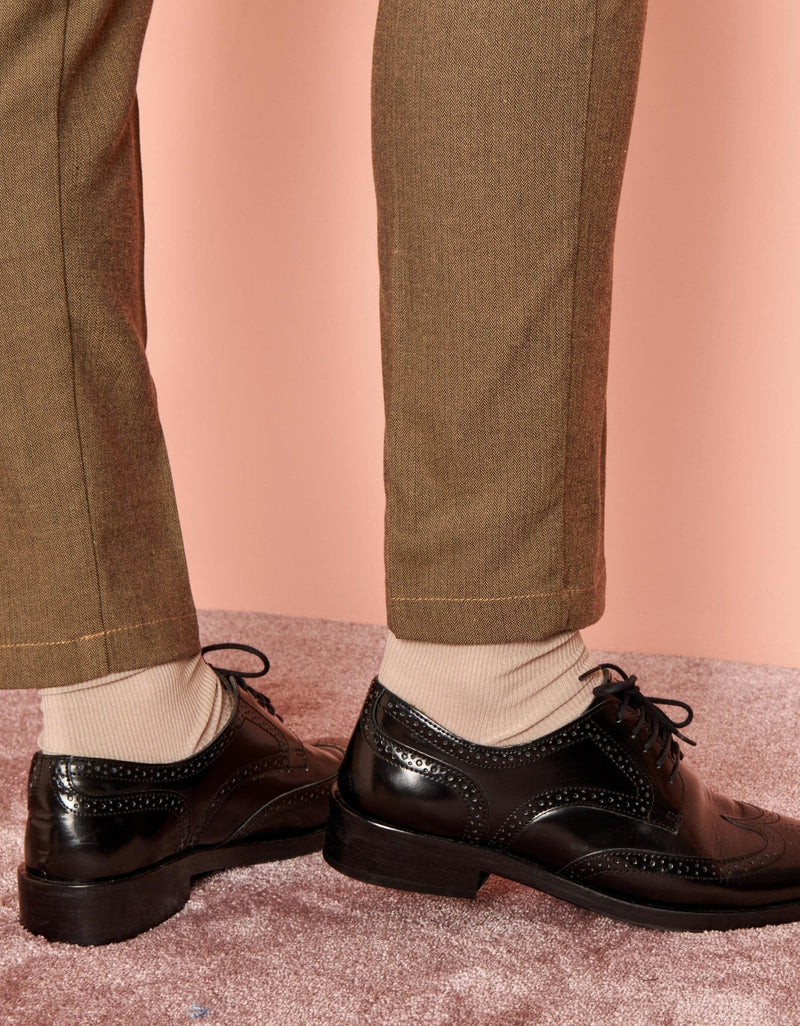 Pantalones cigarrillo Lizzy Fancy - Twill Grege - Mujer