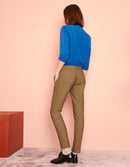 Pantalones cigarrillo Lizzy Fancy - Twill Grege - Mujer