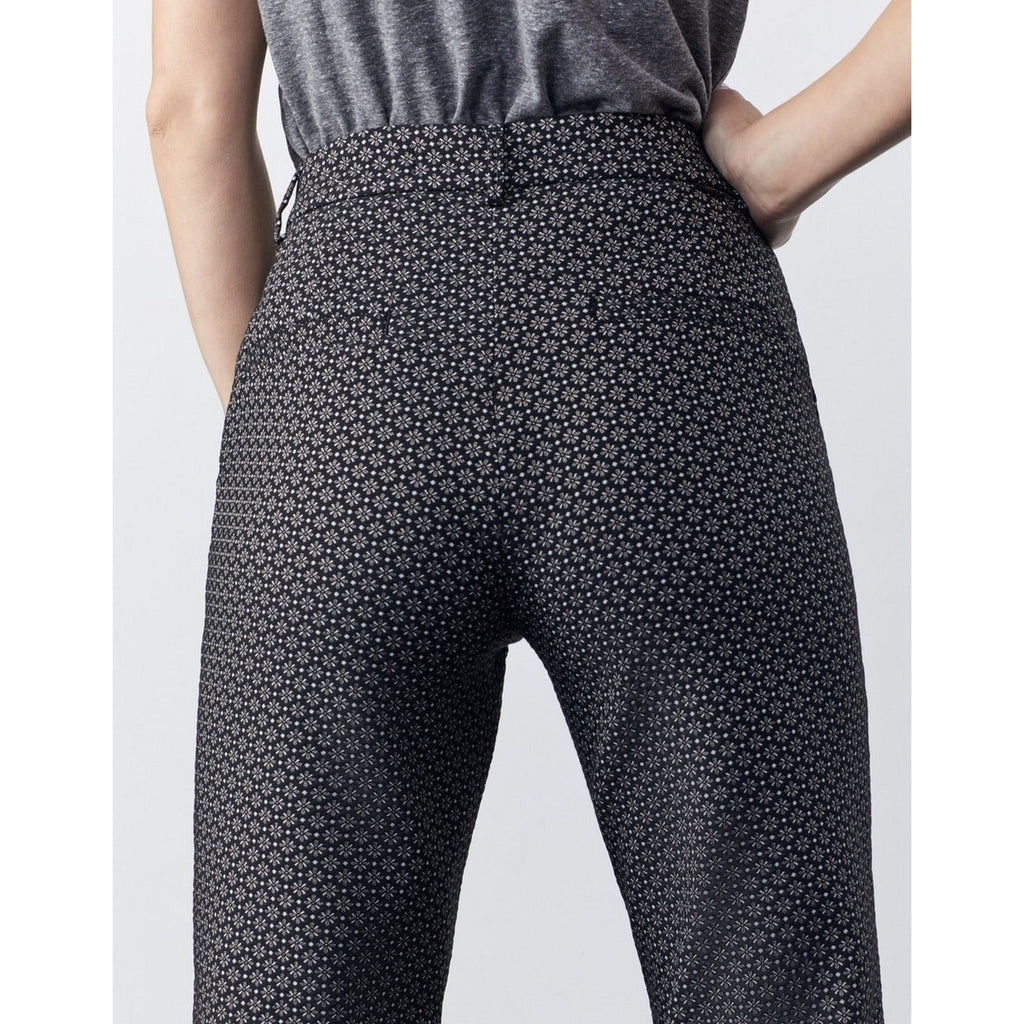 Reiko - Pantalon Cigarette Straight Cropped Laryfancy - Black Daisy - Femme