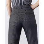 Reiko - Pantalon Cigarette Straight Cropped Laryfancy - Black Daisy - Femme