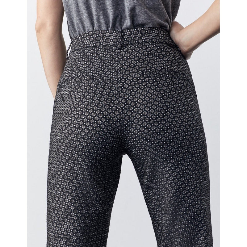 Reiko - Pantalón Laryfancy recortado recto tipo cigarrillo - Black Daisy - Mujer