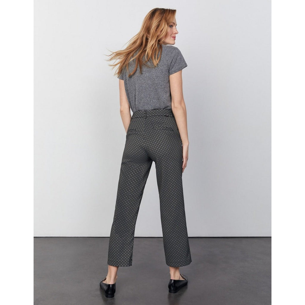 Reiko - Pantalon Cigarette Straight Cropped Laryfancy - Black Daisy - Femme