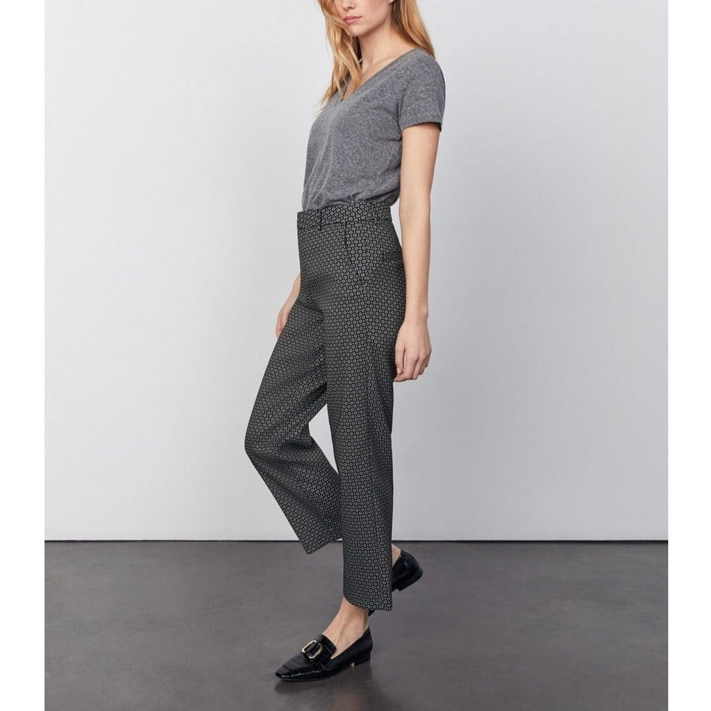 Reiko - Pantalon Cigarette Straight Cropped Laryfancy - Black Daisy - Femme
