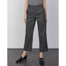 Reiko - Pantalón Laryfancy recortado recto tipo cigarrillo - Black Daisy - Mujer