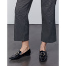Reiko - Pantalón Laryfancy recortado recto tipo cigarrillo - Black Daisy - Mujer