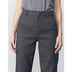 Reiko - Pantalon Cigarette Straight Cropped Laryfancy - Black Daisy - Femme