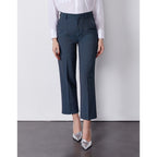 Pantalon Cigarette Straight Cropped Laryfancy - Indigo Dots - Femme