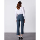 Pantalón Laryfancy de corte recto y cigarrillo - Puntos índigo - Mujer